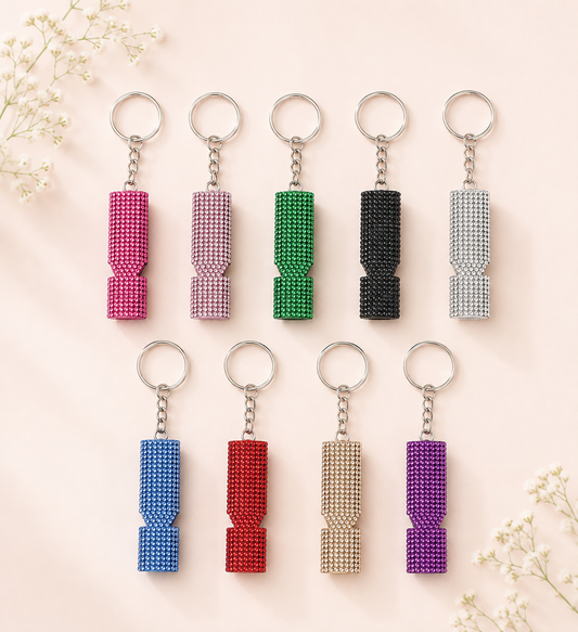 Bling Flat Metal Whistle