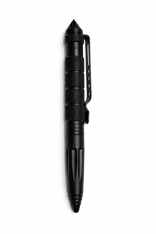 Compact Safety Pen + Window Breaker with reinforced tip for emergency car window breaking and pocket clip