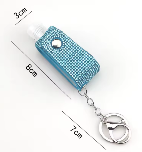 Bling Hand Sanitizer Keychain Holder