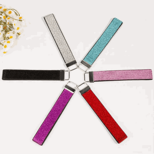 Rhinestone Wristlet Keychain | Safe & Sassy