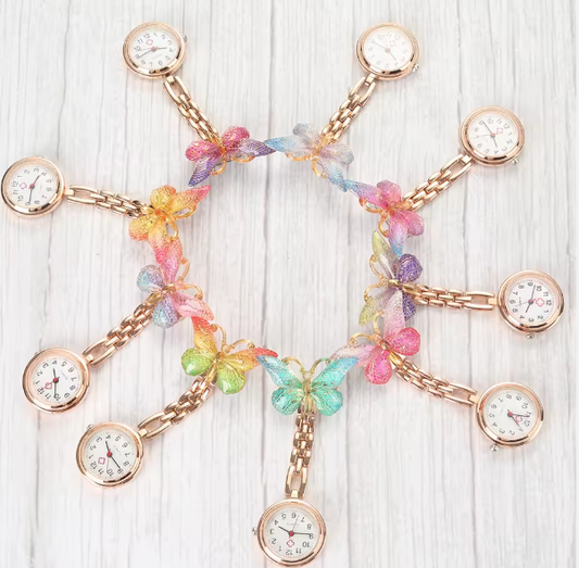 β¨ Butterfly Wing Fob Watch β Nurse Edition