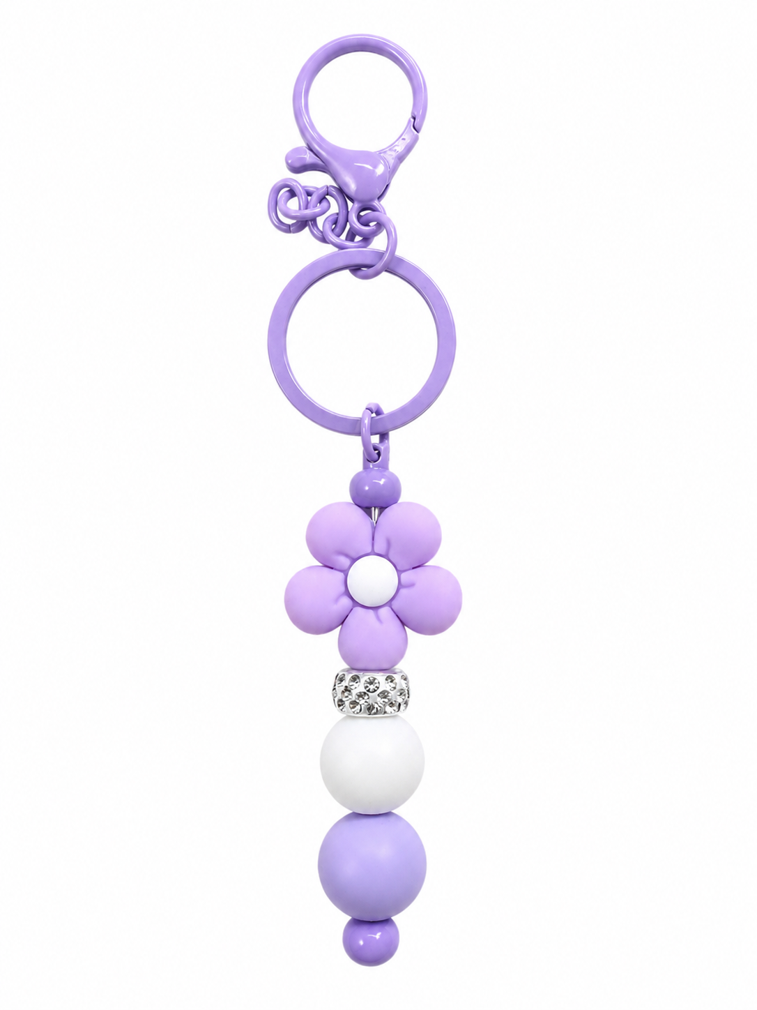 Single Beaded Keychain — Handmade by Safe & Sassy