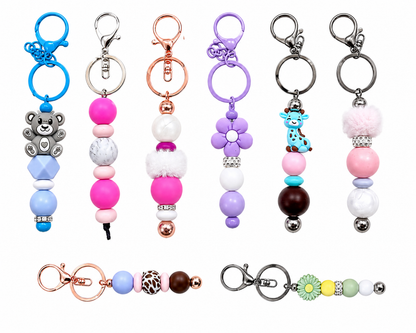 Single Beaded Keychain — Handmade by Safe & Sassy