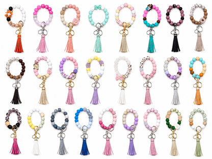 Beaded Wristlet Keychain — Handmade by Safe & Sassy