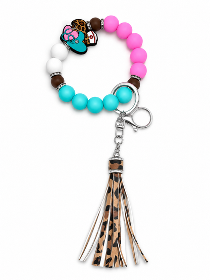 Beaded Wristlet Keychain — Handmade by Safe & Sassy