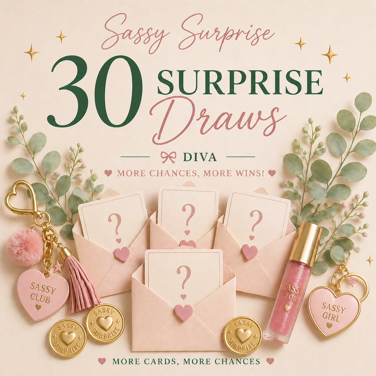 Sassy Surprise 💅 Diva – 30 Draw