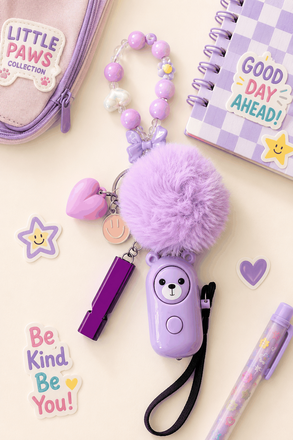 Little Paws Edition kids safety pack for ages 7–12 with character-themed accessories