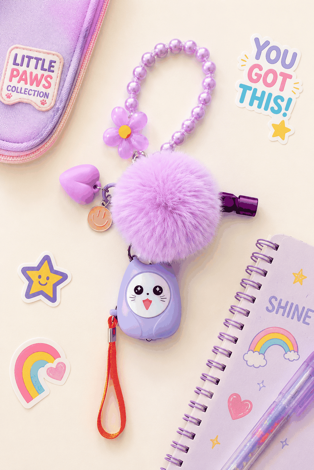 Little Paws Edition kids safety pack for ages 7-12 with character-themed accessories