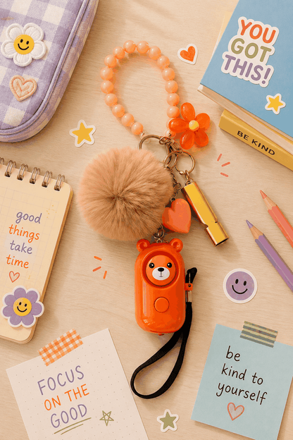 Little Paws Edition kids safety pack with personal alarm and accessories for ages 7-12