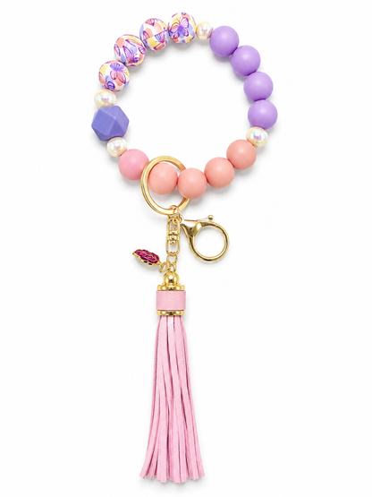 Beaded Wristlet Keychain — Handmade by Safe & Sassy