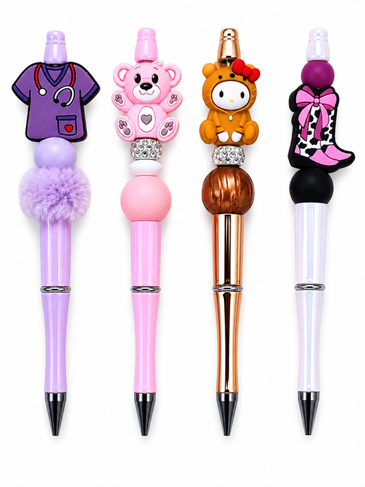 Handmade Silicone Beaded Pens