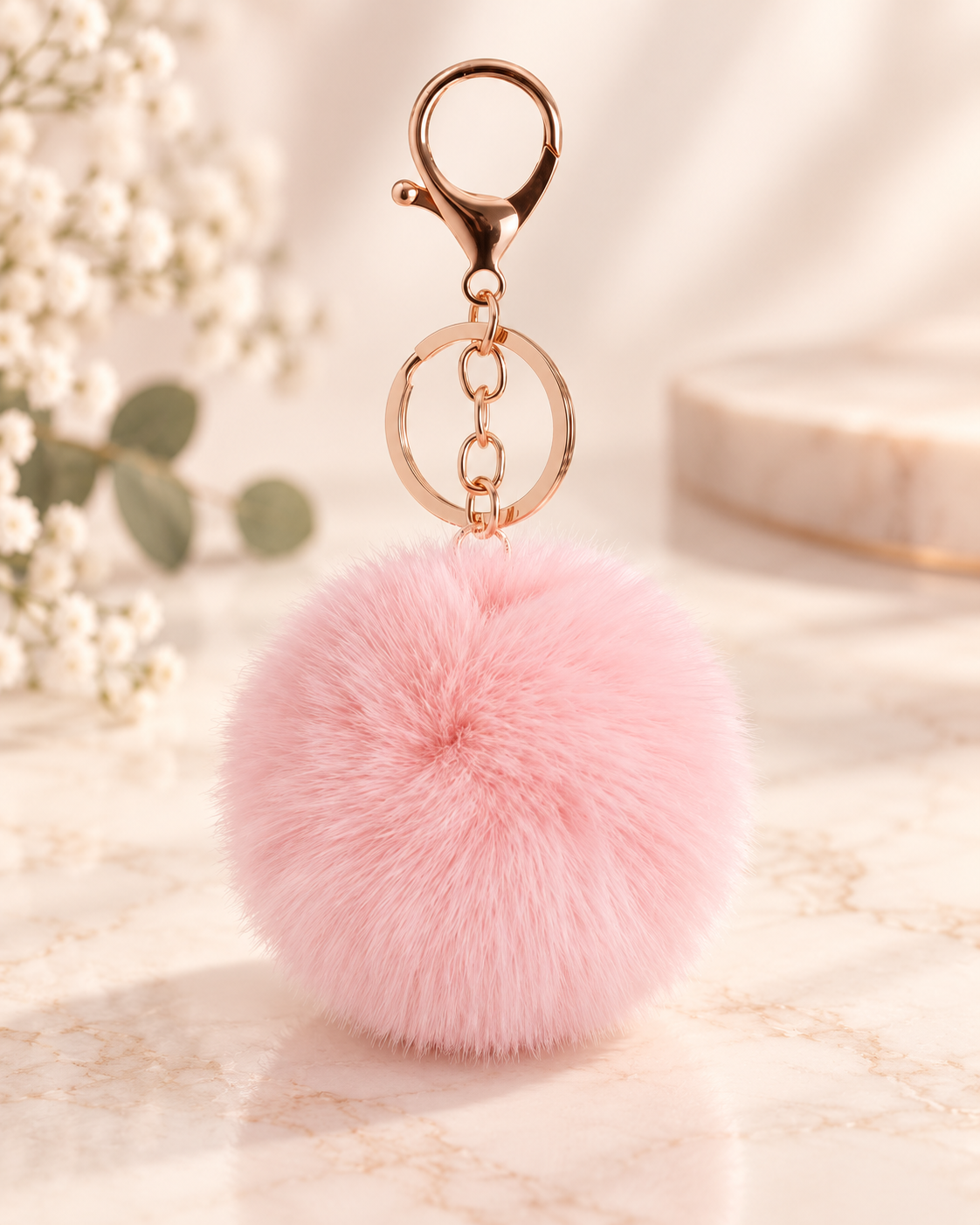 Pom Pom Keychain