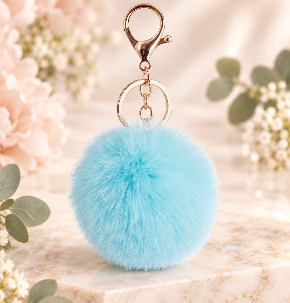 Pom Pom Keychain