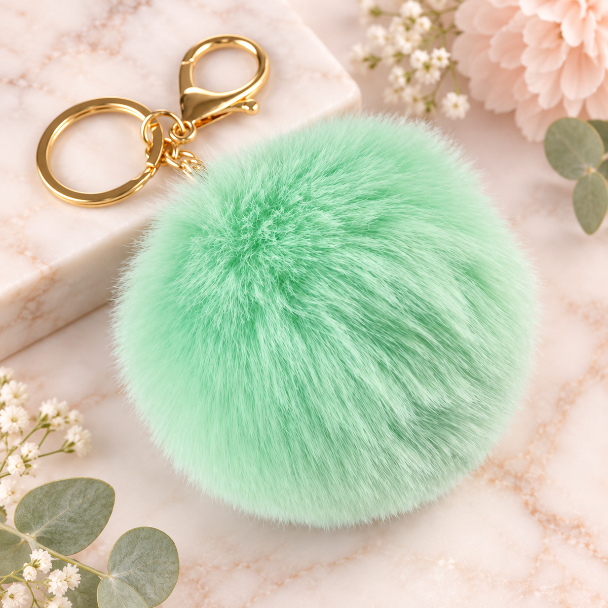 Pom Pom Keychain