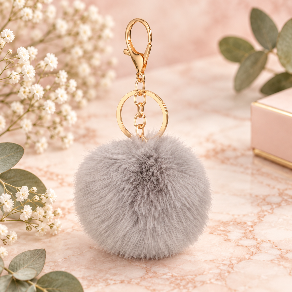 Pom Pom Keychain