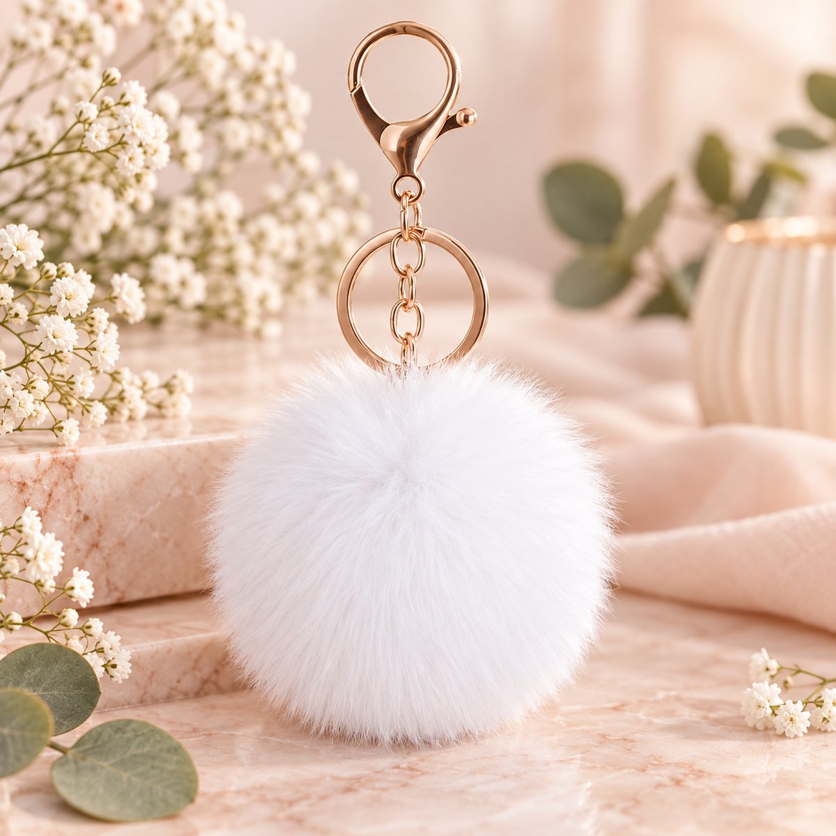 Pom Pom Keychain
