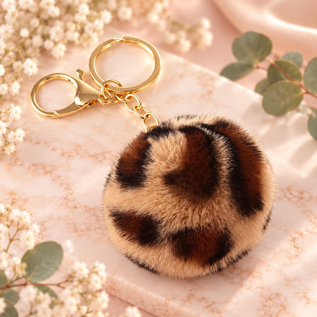 Pom Pom Keychain