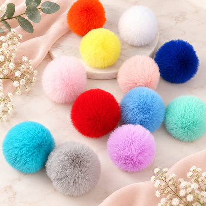 Pom Pom Keychain
