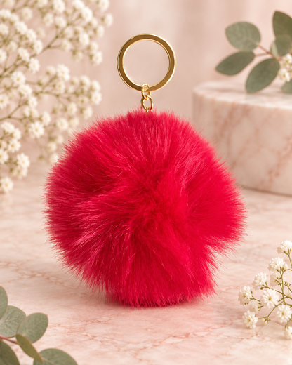 Pom Pom Keychain