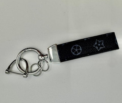 Modern Leather Wristlet Keychain