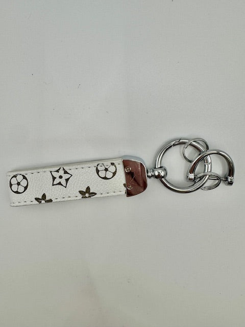 Modern Leather Wristlet Keychain
