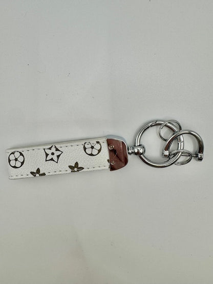Modern Leather Wristlet Keychain
