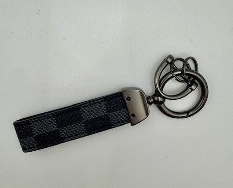Modern Leather Wristlet Keychain
