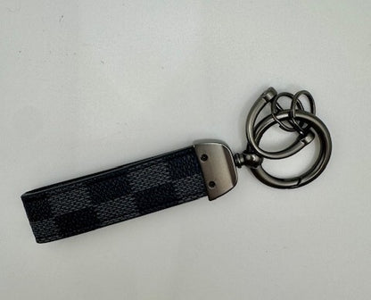 Modern Leather Wristlet Keychain