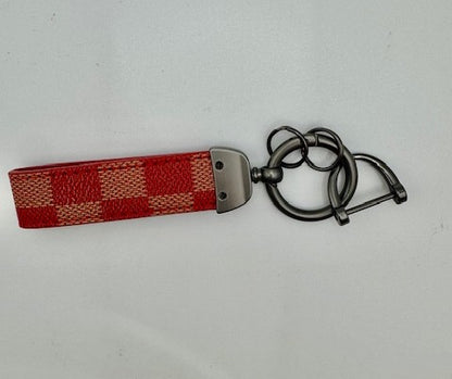 Modern Leather Wristlet Keychain
