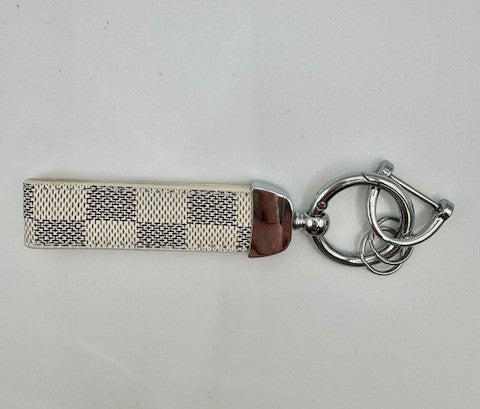 Modern Leather Wristlet Keychain