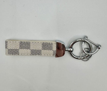 Modern Leather Wristlet Keychain