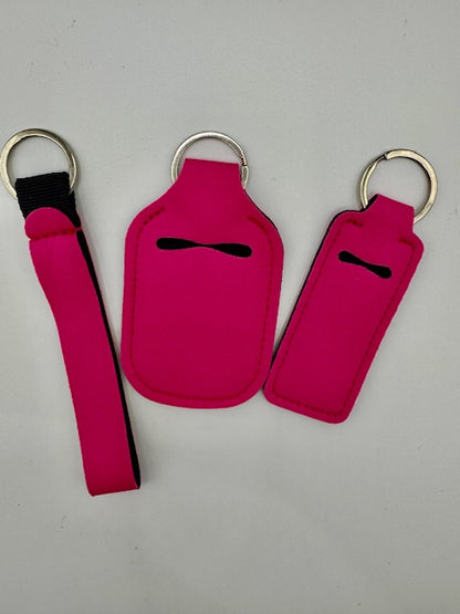 Standard / Solid Hand Sanitizer Keychain Set