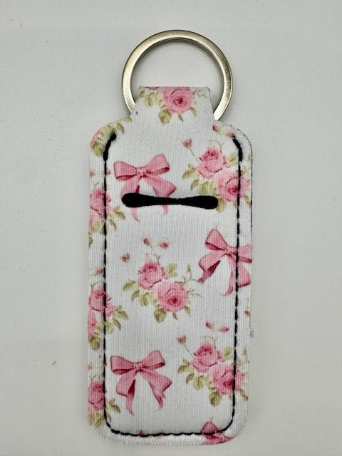 Cute Pattern Hand Sanitizer Keychain Holder