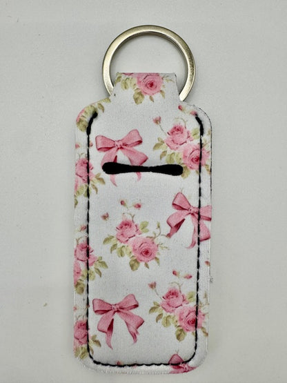 Cute Pattern Hand Sanitizer Keychain Holder