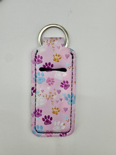 Cute Pattern Hand Sanitizer Keychain Holder