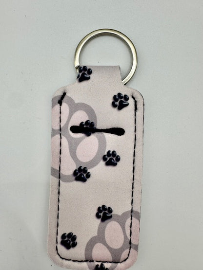 Cute Pattern Hand Sanitizer Keychain Holder