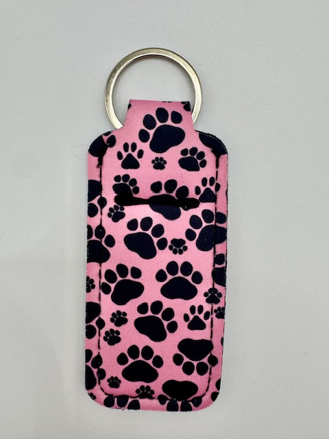 Cute Pattern Hand Sanitizer Keychain Holder