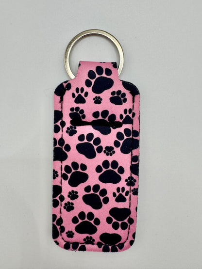Cute Pattern Hand Sanitizer Keychain Holder