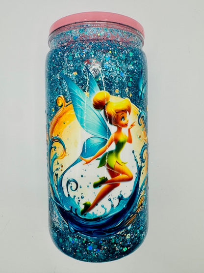 Pre-Made 16oz Snowglobe Tumblers – Ready to Ship