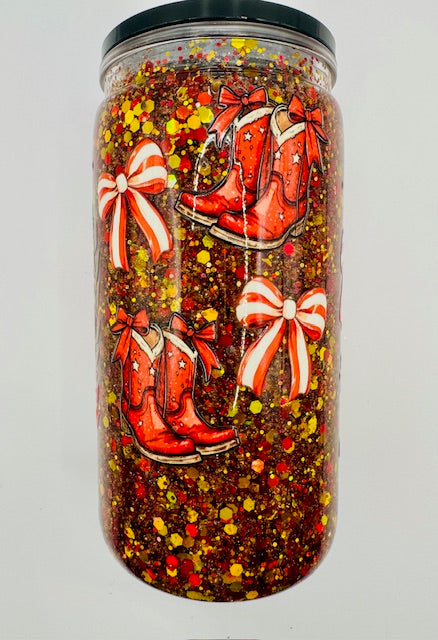 Pre-Made 16oz Snowglobe Tumblers – Ready to Ship