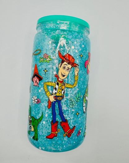 Pre-Made 16oz Snowglobe Tumblers – Ready to Ship