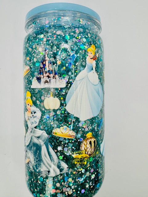 Pre-Made 16oz Snowglobe Tumblers – Ready to Ship