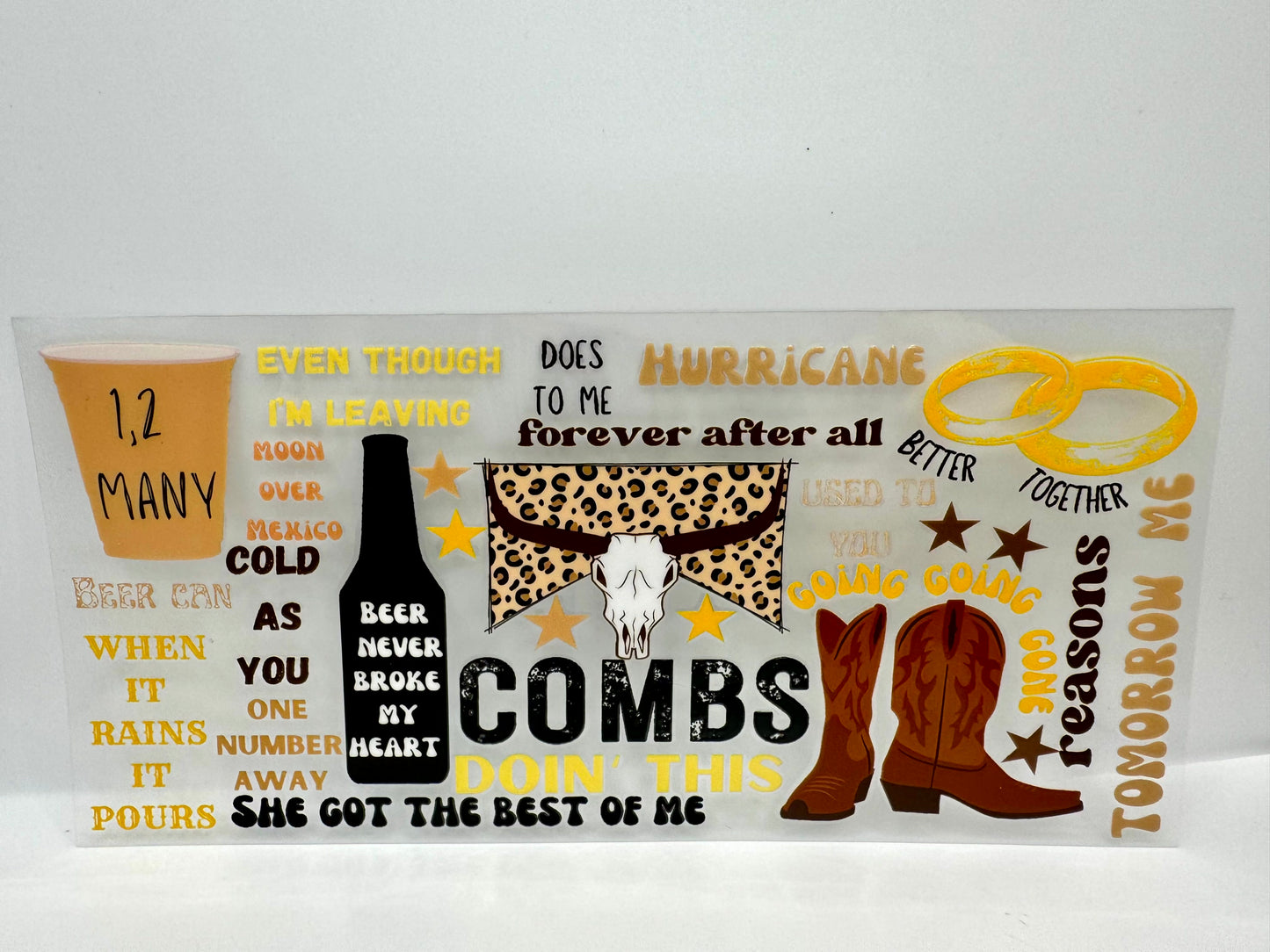 Sassy DTF Wraps – Single Design Prints - Singers