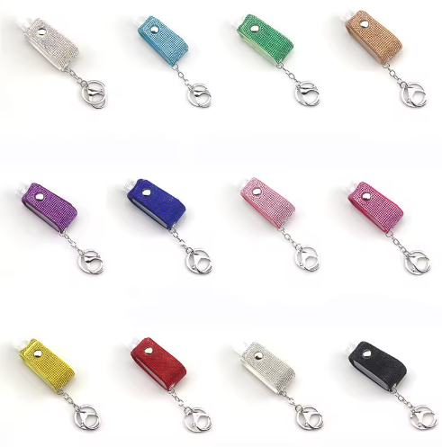 Bling Hand Sanitizer Keychain Holder