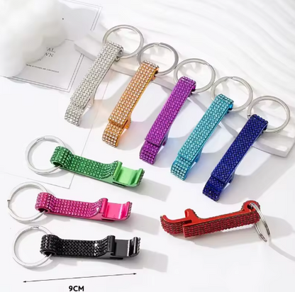 Bling Bottle Opener Keychain