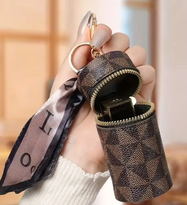 Leather Bucket Keychain
