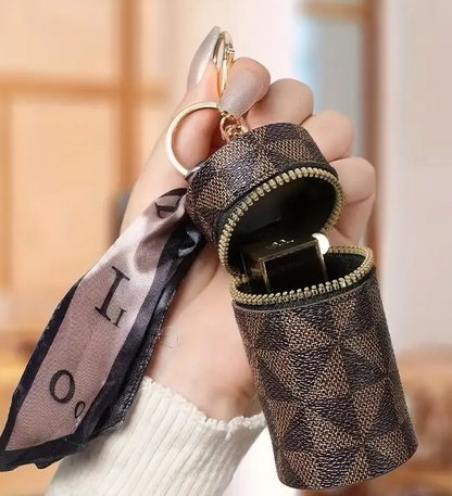 Leather Bucket Keychain