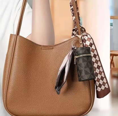 Leather Bucket Keychain