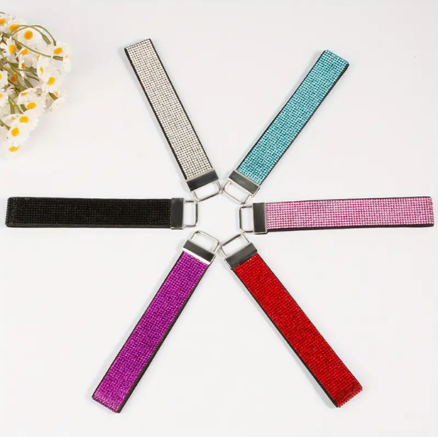Rhinestone Wristlet Keychain