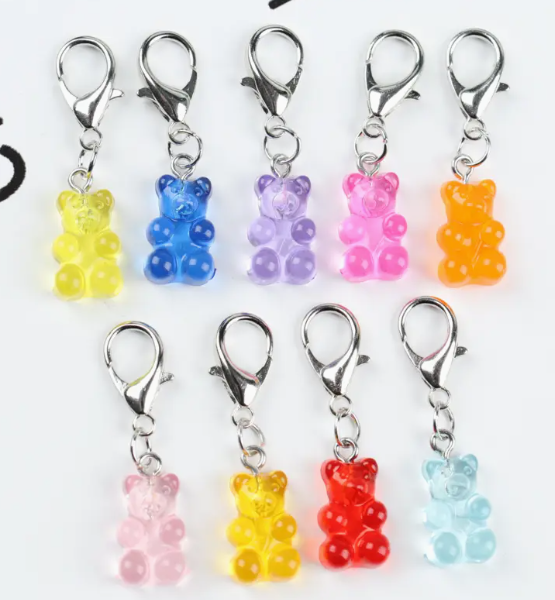Fashionable Metal Charm Keychains